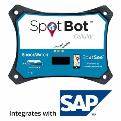 SpotBot Cellular Impact and Temperature Monitor